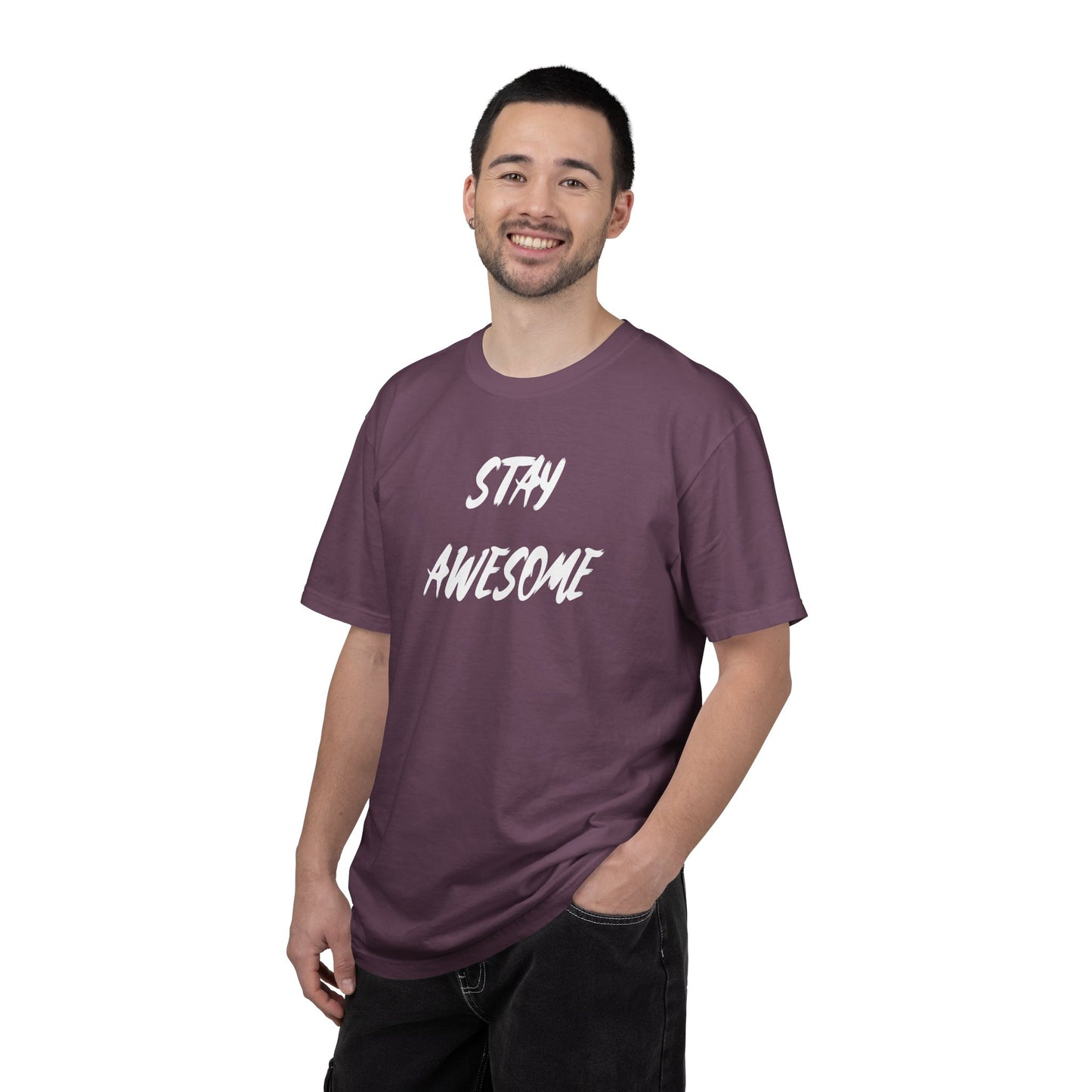 Stay Awesome Graphic T-Shirt — Motivational Casual Tee