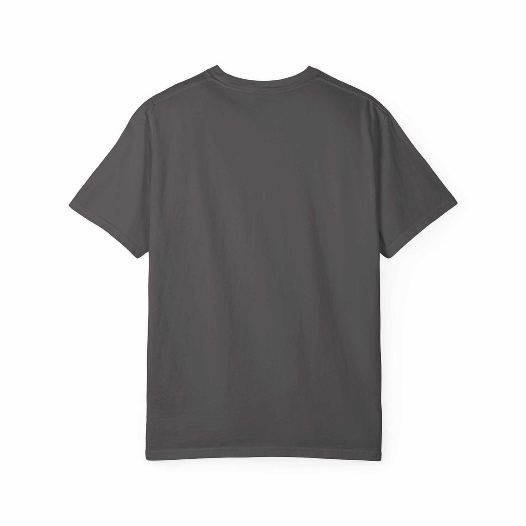 Funny cartoon unisex garment-dyed casual fashion t-shirt in vibrant colors