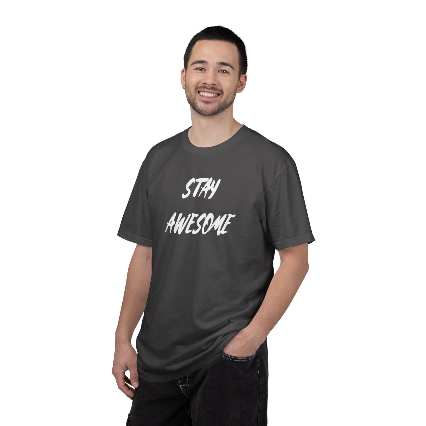 Stay Awesome Graphic T-Shirt — Motivational Casual Tee