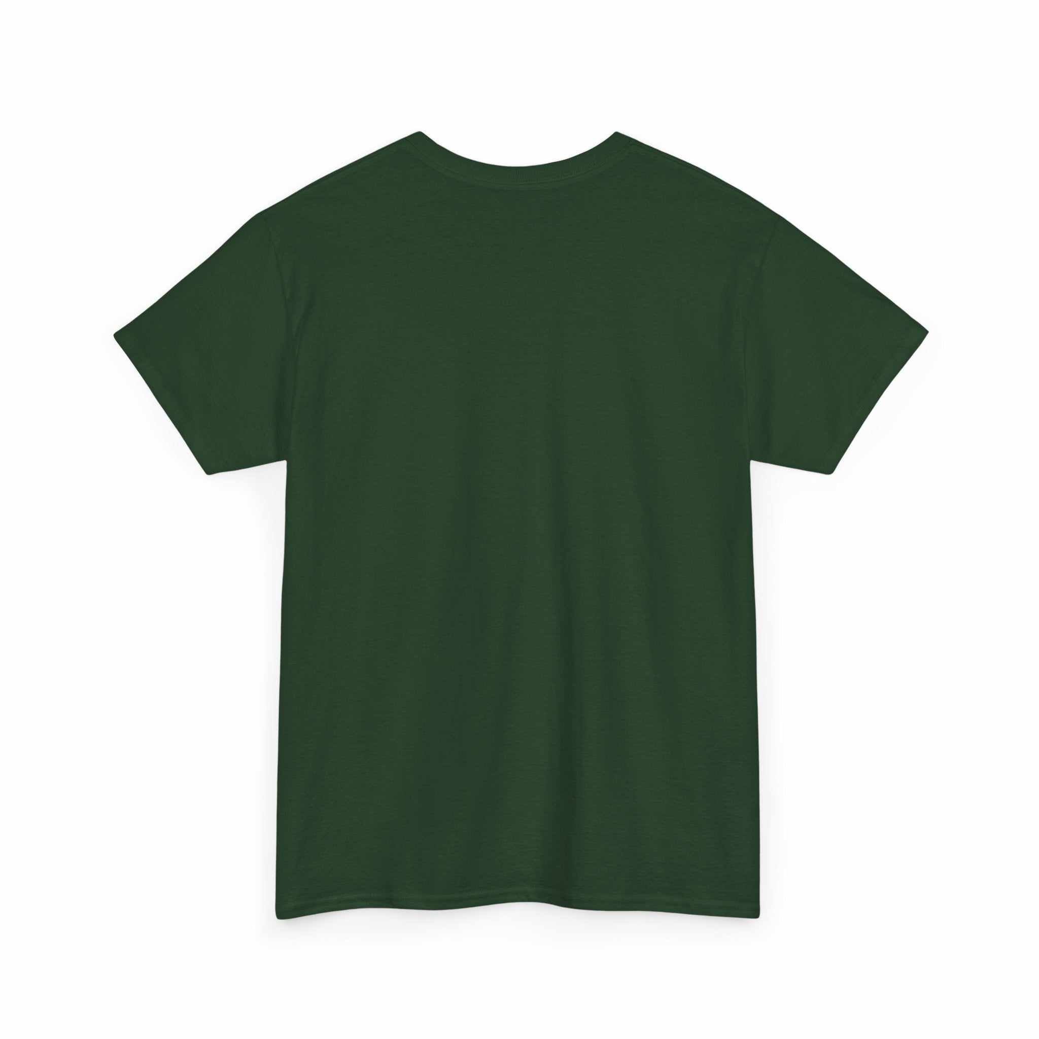 Bright green orc fantasy art printed on a durable medium-weight cotton T-shirt with ribbed collar and tear-away label