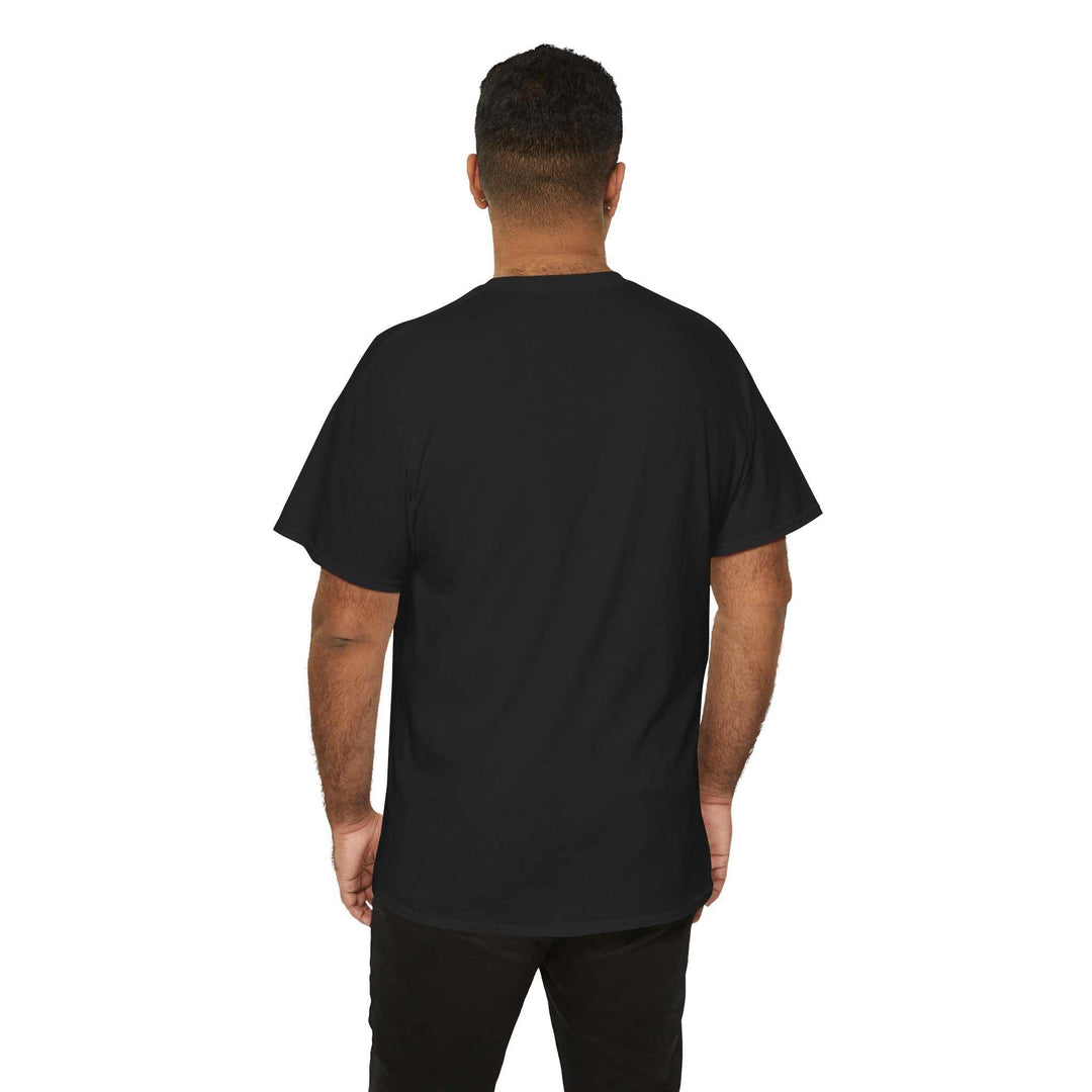 Black t-shirt featuring custom artwork of a flexing cartoon character with "U good bro?" text across the chest